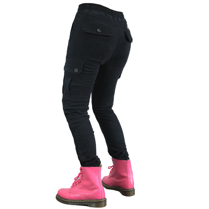 Loong biker casual camuflaje gota resistente a los pantalones de la motocicleta pantalones vaqueros de la motocicleta carreras de motos pantalones de montar para las mujeres