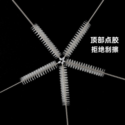 304 Stainless Steel Milk Bottle Straw Brush, Multi-Model Nylon Test Tube Brush Spiral Cup Brush, Bulk and Affordable