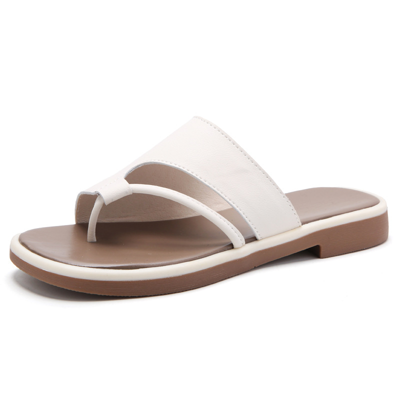 Fashionable retro comfortable women's slippers flat