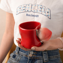 贝汉美陶瓷马克杯高级感水杯女生高颜值家用伴手礼送闺蜜生日礼物