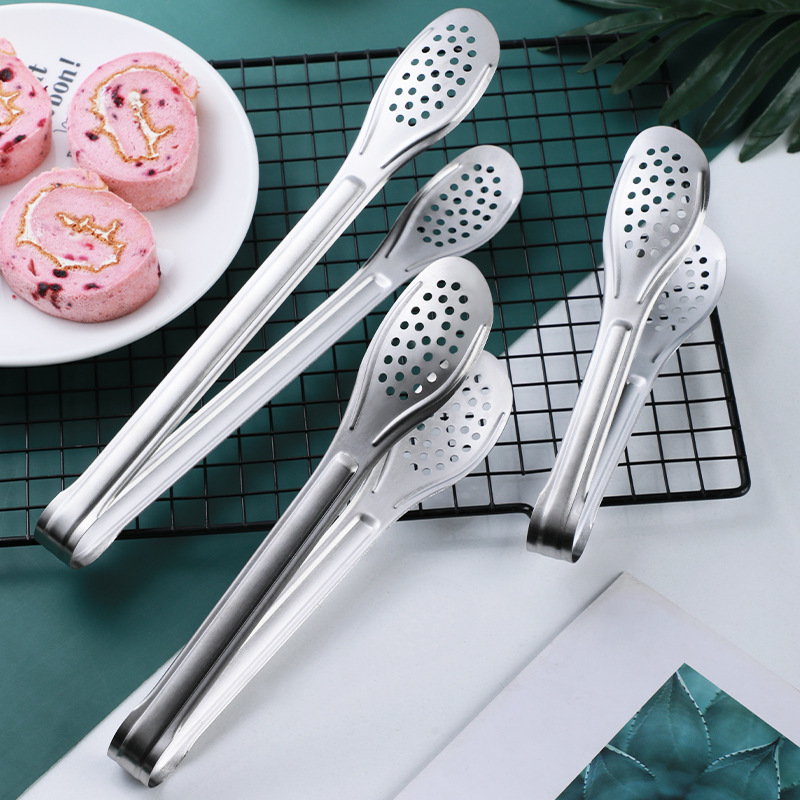 Stainless Steel Food Clip Kitchen Cooking Food Clip Bread Food Anti-scalding Meatball Clip Malatang Buffet Clip