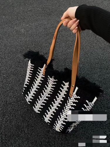 Guangzhou Factory  Simple Popular Shoulder Bag Large Capacity Versatile Bag Canvas Bag Shopping Bag Handbag