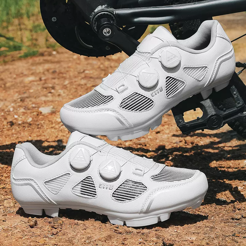 2025新款户外骑行鞋轻便山地锁公路锁无锁鞋男女款双旋转锁扣