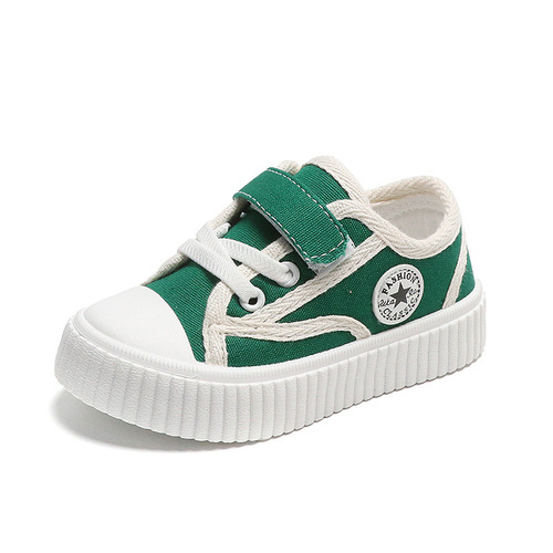 Women's and Boys' Baby Canvas Shoes, 1-2-3 Years Old, Soft Sole Learning to Walk Shoes for Spring and Autumn