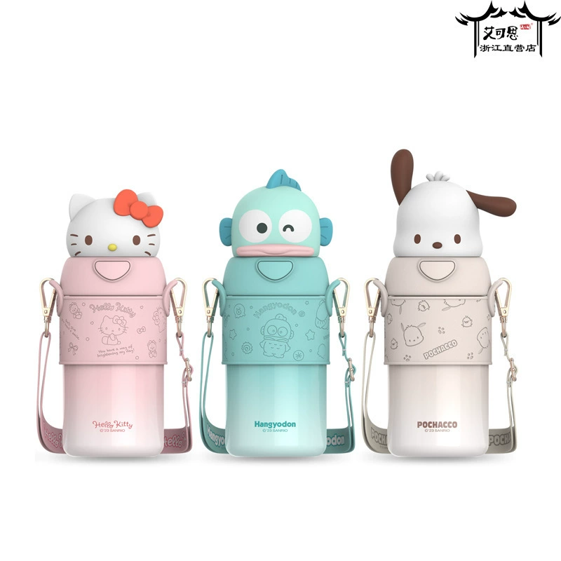 Стеклянная бутылка для детской косметики Sanrio и кукольный дизайн 560 мл – 7 вариантов цвета от X&W