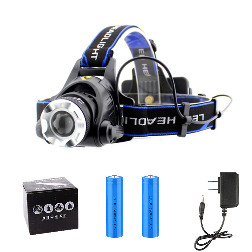 Luz potente, batería de larga duración, sensor, enfoque telescópico, linterna montada en la cabeza, batería de litio recargable por USB, resistente al agua, linterna frontal LED ultrabrillante