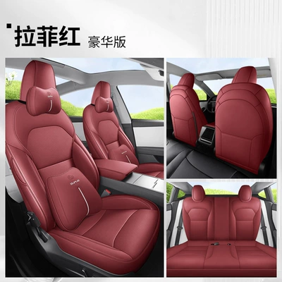 New Tesla Model Y Special: Modelə uyğun (Original) oturacaq örtükləri - lafite-red-deluxe-edition-note-the-model-year