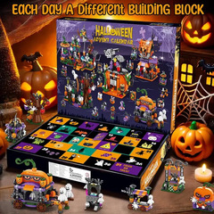 跨境新品 Building block blind box万圣节鬼节装饰品积木拼装