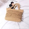 Brand straw woven beach one-shoulder bag, shoulder bag, 2018, Japanese and Korean