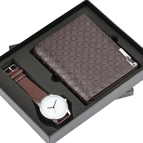 Men's gift set, exquisite packaging, watch + wallet set, foreign trade hot style creative combination set