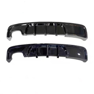 Suitable for 07-14 Bmw 1 Series Emp Rear Lip Modification Mp Rear Shovel Spoiler Bright Black Carbon Pattern Rear Surround