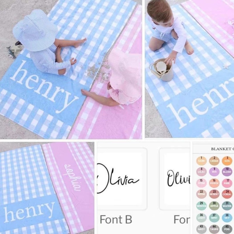 2024 foreign trade beach towel hot sale Plaid name feel skin-friendly towel cloth absorbent digital printing craft 2024 foreign trade beach towel hot sale Plaid name feel skin-friendly towel cloth absorbent digital printing craft