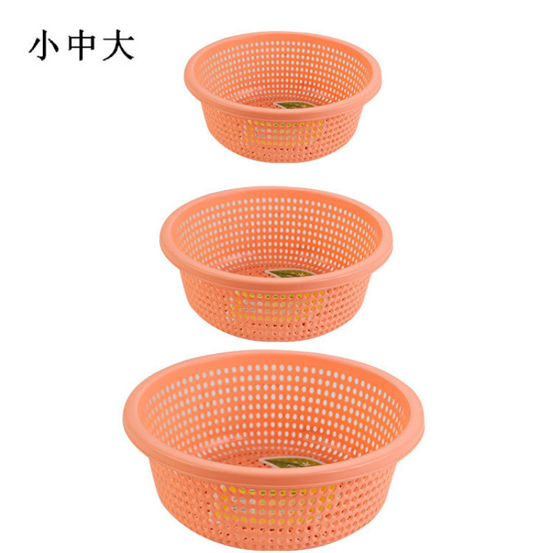 プラスチック排水バスケットキッチン肥厚大型新しい野菜洗濯バスケット家庭用フルーツボウルラウンドフルーツ耐久性|undefined
