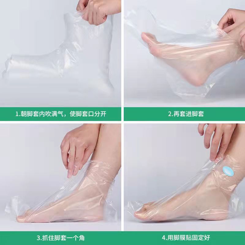 Foot film foot cover pollution plastic transparent foot glove hand film cover foot bath shoe try cover shoe care cover disposable foot film cover