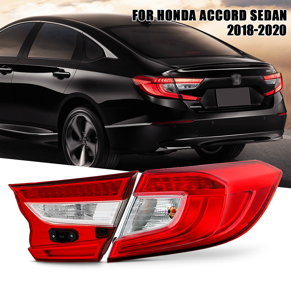Aplicable a 18 - 19 - 20 años de décima generación Accord luz trasera luz de freno luz de marcha atrás semieconjunto