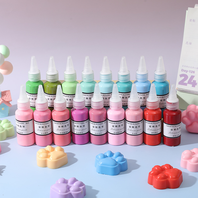 Игрушка для выдавливания силиконовая цветная паста macaron маслянистый пигмент кремовая цветная паста DIY ручной работы AB силиконовая специальная цветная паста