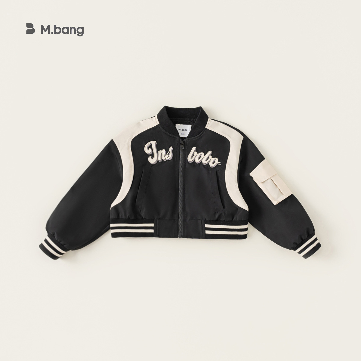 Yoobao otoño 2025 nuevo estilo retro estilo de béisbol de estilo universitario para niños bordados chaqueta de moda