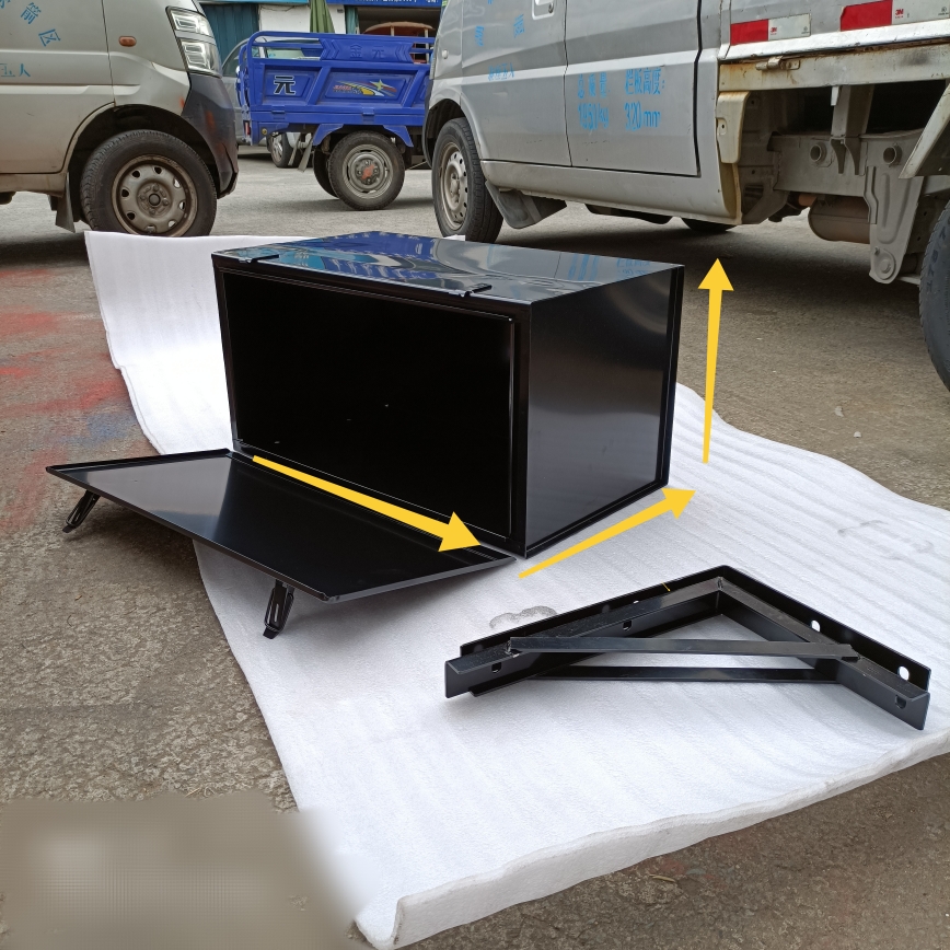 Caja de herramientas de camión de acero grueso gran tamaño Dongfeng Jianghuai Futian Jiefang Heavy Truck Shaanxi Automobile Carry External Case