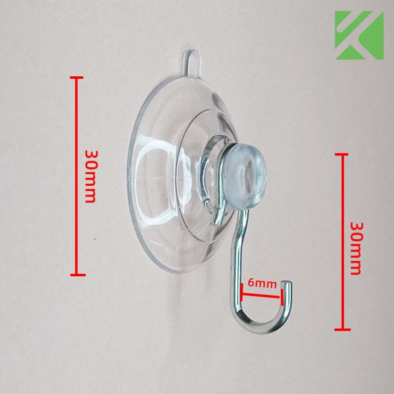 Cross-border supply suction cup diameter 22-70MM suction cup hook pvc transparent suction cup hook bird feeder suction cup hook