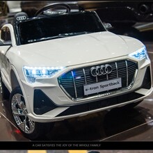 奥迪品牌儿童遥控四轮电动摇摆车玩具车越野车批发