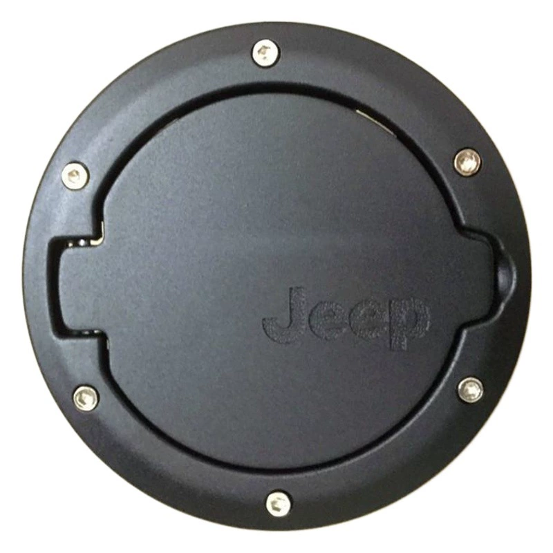 Подходит для Jeep 07-17 Wrangler крышка топливного бака алюминиевый сплав черный серебристый двухдверная четырехдверная крышка топливного бака