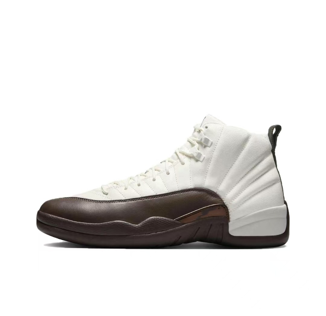 Tenis Retro de Básquetbol para Hombre AJ12, Cuero Sintético y Caucho, Antideslizantes