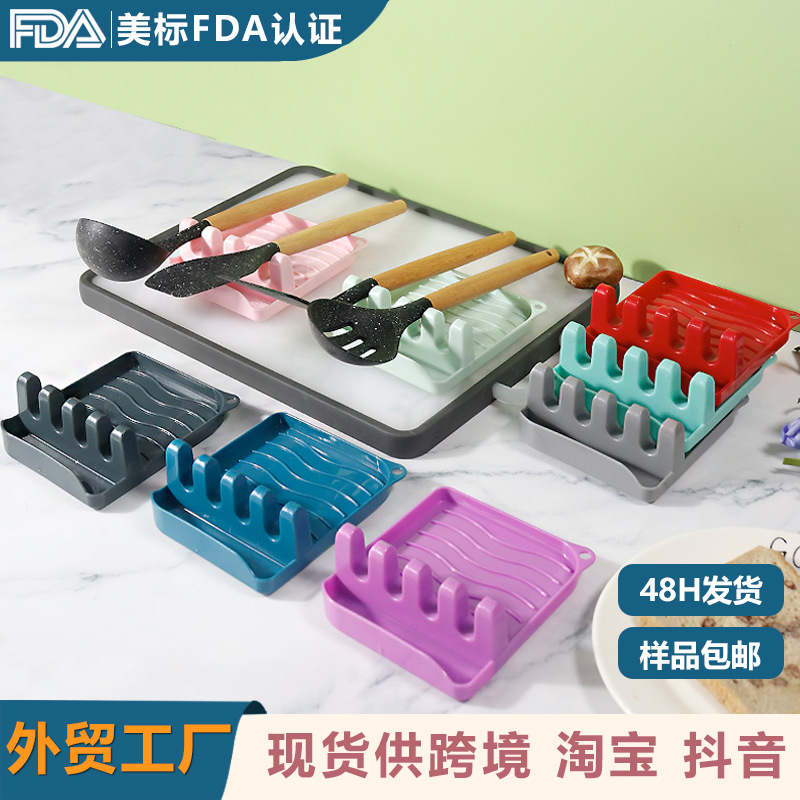 Pot Shovel Storage Rack Household Pot Kitchen Storage Rack Colorful Gap Kitchen Tow Kitchen Drain Rack in stock Wholesale