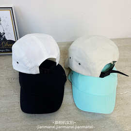 日系街头潮人做旧五片棒球帽水洗复古港风滑板鸭舌帽子男女款批发