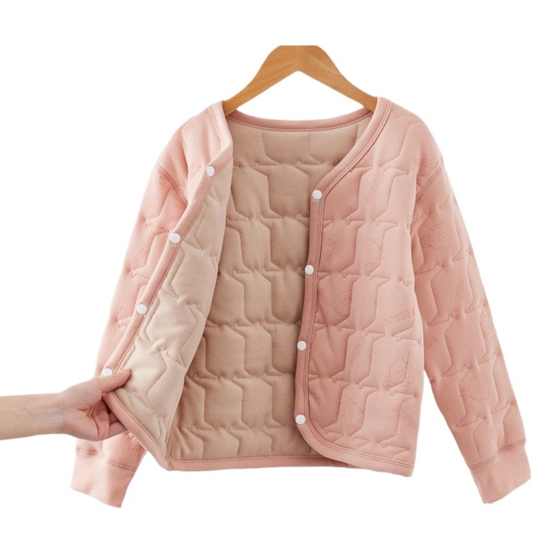 Forro de los niños ropa acolchada de algodón para Niños y Niñas Ropa acolchada de algodón para niños medianos y grandes uniforme escolar artefacto bebé de seda chaqueta acolchada de algodón cálido