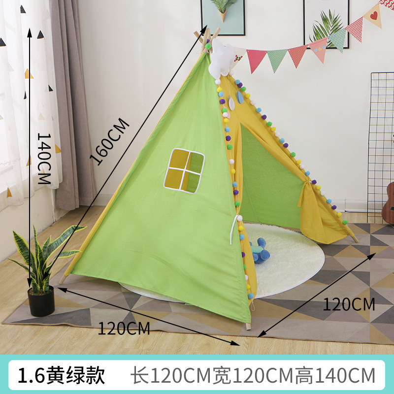 Accesorios de fotografía para niños Indio pequeña tienda de campaña casa de juegos interior Castillo princesa habitación tienda pintada a mano