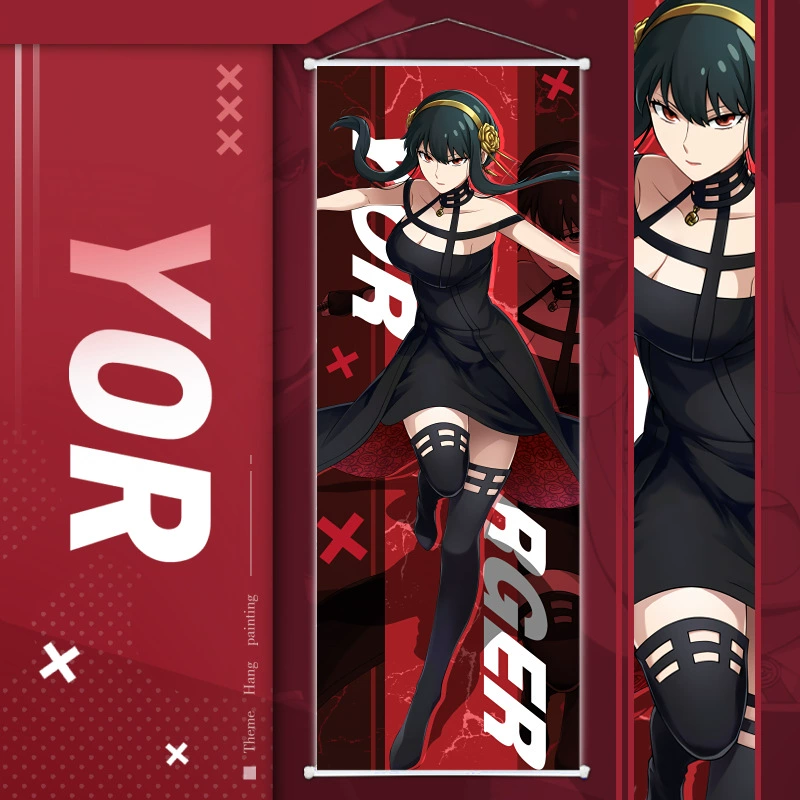 Плакат с описанием SPY × FAMILY Ani Yorlaed Poor Velvet Scrolls Poster Poster