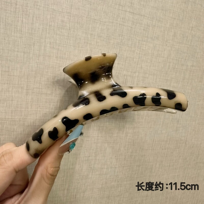 日系高级可爱い透白ポイントファッション多発甘い量大きいサイズ后头部サメ少女ヘアクリップ髪饰り|undefined