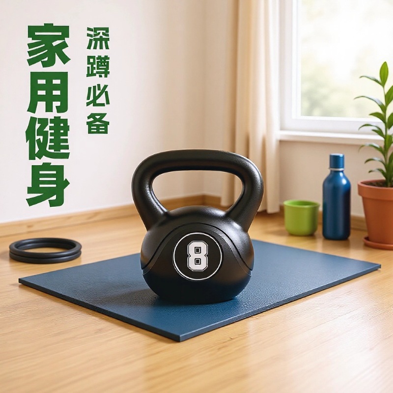 Kettlebell for Men and Women, Home Fitness Equipment, Cement Yoga Squat Exercise, Hip Training, Dumbbell Shaping