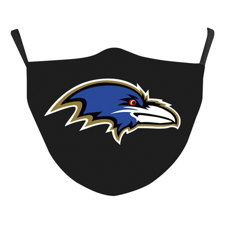 Máscara antipolvo de fútbol de la NFL impresa en 3D Baloncesto de la NBA Lakers Fire Brave Nuggets Impresión Máscara protectora 3D Fija Z