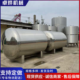 厂家出售不锈钢储罐镜面内外抛光储罐水过滤高压缓冲罐锥体料仓罐