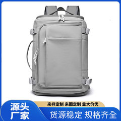 クロスボーダー箱式開袋アウトドアシンプルリュックサック通気性減負両肩背大容量男性用USB独立靴倉庫