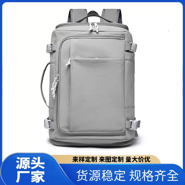Cross-border Box Open Bag Outdoor Simple Backpack Breathable Shoulder Backpack Large Capacity Men's Bag USB Independent Shoe Warehouse