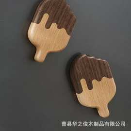 日系啤酒开瓶器木质带手柄酒水饮料开瓶器磁吸式冰箱贴啤酒启瓶器