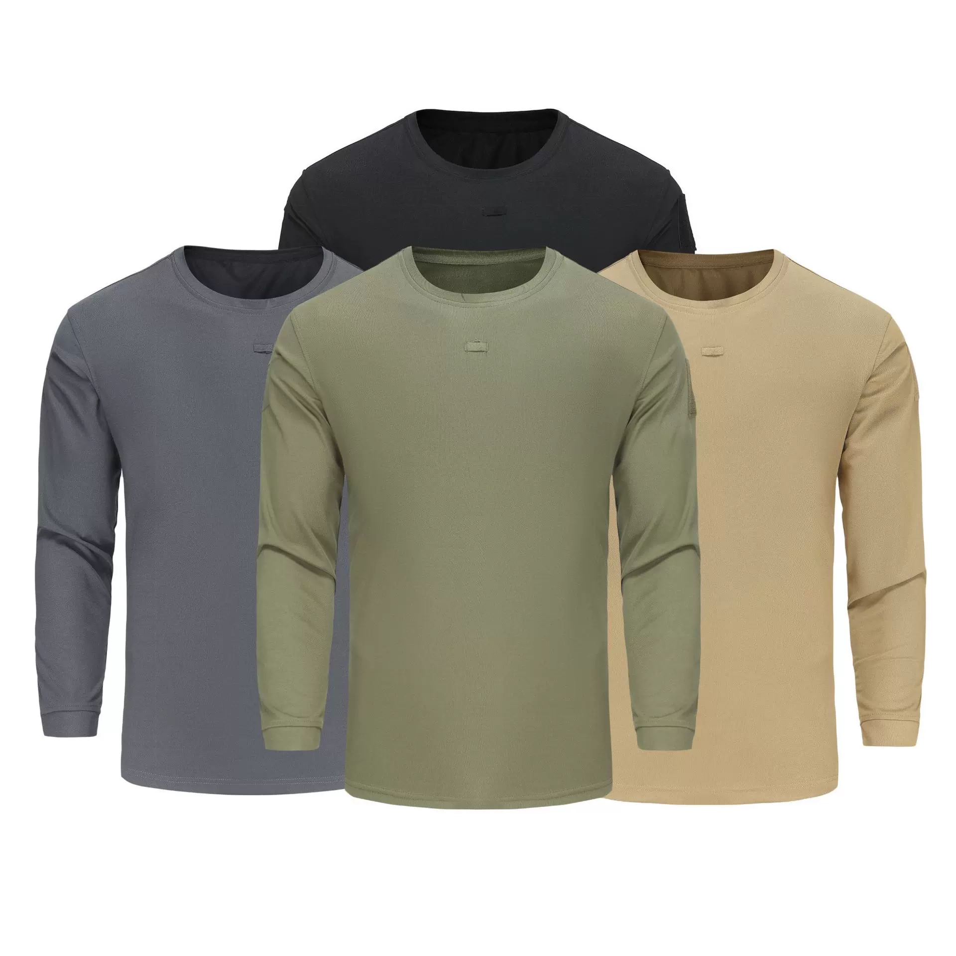 特种兵战术T恤长袖军迷T恤圆领宽松弹力春秋季体恤作训速干长袖男