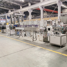 低烟无卤金属软管包覆生产线 镀锌不锈钢金属护套软管包塑设备