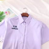 Форма, рубашка, сиреневая студенческая юбка в складку, коллекция 2021, Таиланд