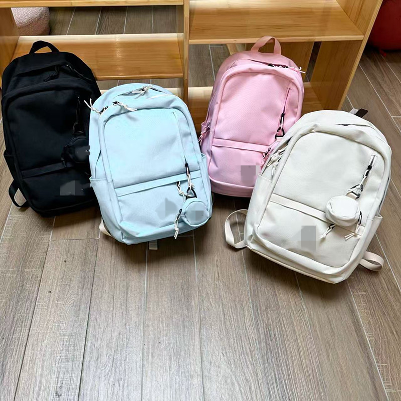 Dropshipping School Bag, Simple Backpack, College Student, Large Capacity, Lightweight Backpack for High School and Junior High School Students, Versatile Internet Celebrity