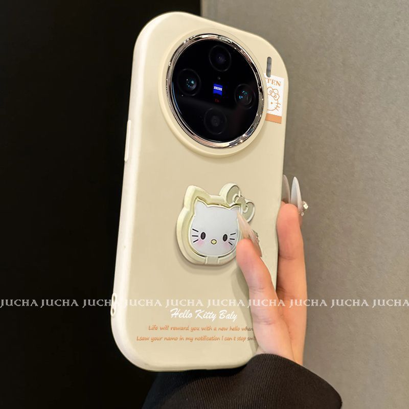适用vivox200手机壳全包防摔x100pro硅胶新款手机壳KT猫指环扣|undefined
