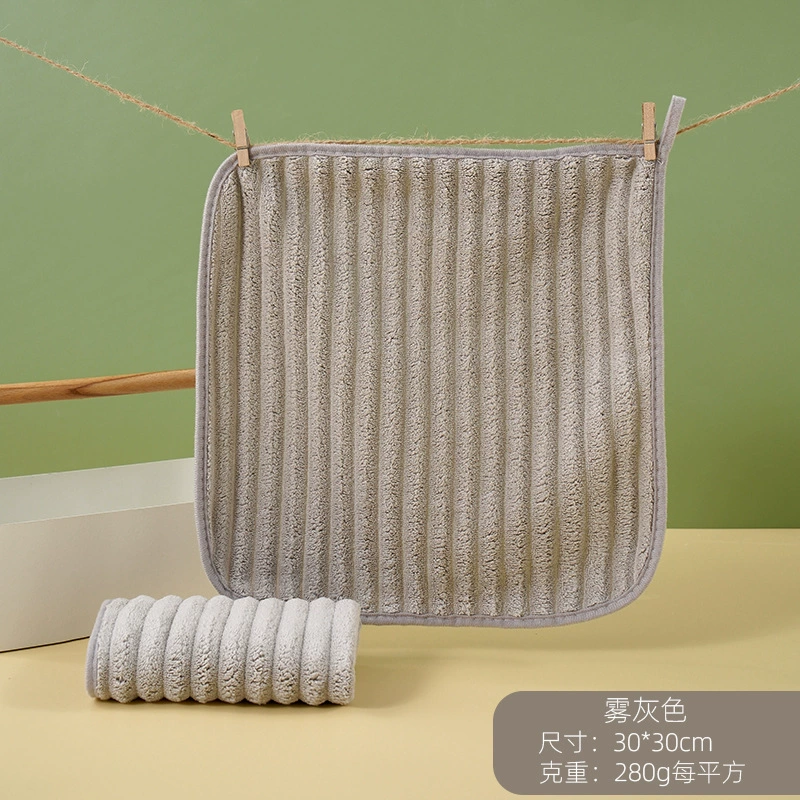 Полотенце из кораллового флиса 30×30 см, быстро сохнущее, впитывающее