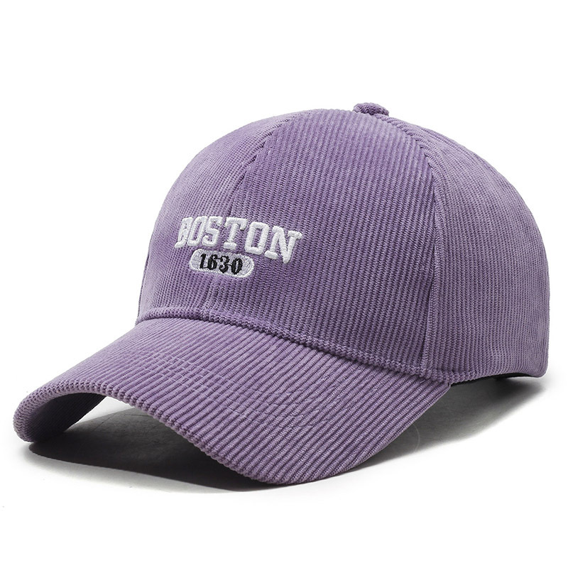 Vielseitige Baseballkappe Aus Cord Für Damen Und Herren Winter_voghion.com