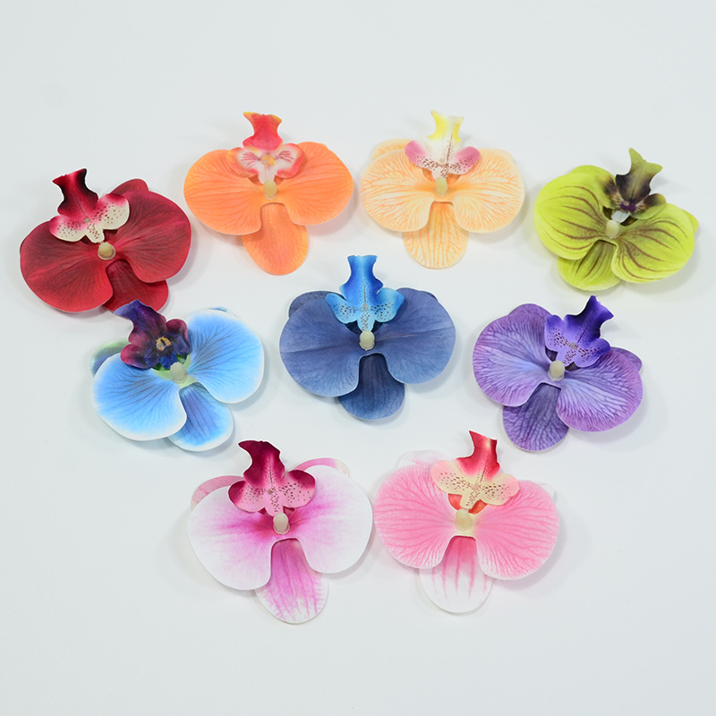 필름 phalaenopsis 스몰 사이즈 가정 장식 인공 꽃 도매 티 테이블 TV 캐비닛 디스플레이 실크 꽃 웨딩 꽃꽂이