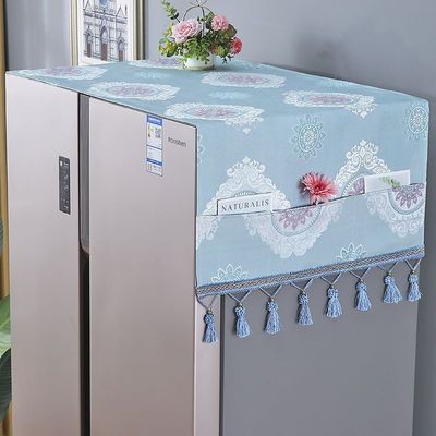 Refrigerator dust cover Dust cloth Gabion Protective cover Microwave Oven Washing machine Double door Single door Refrigerator cover head-cover or veil for the bride at a wedding