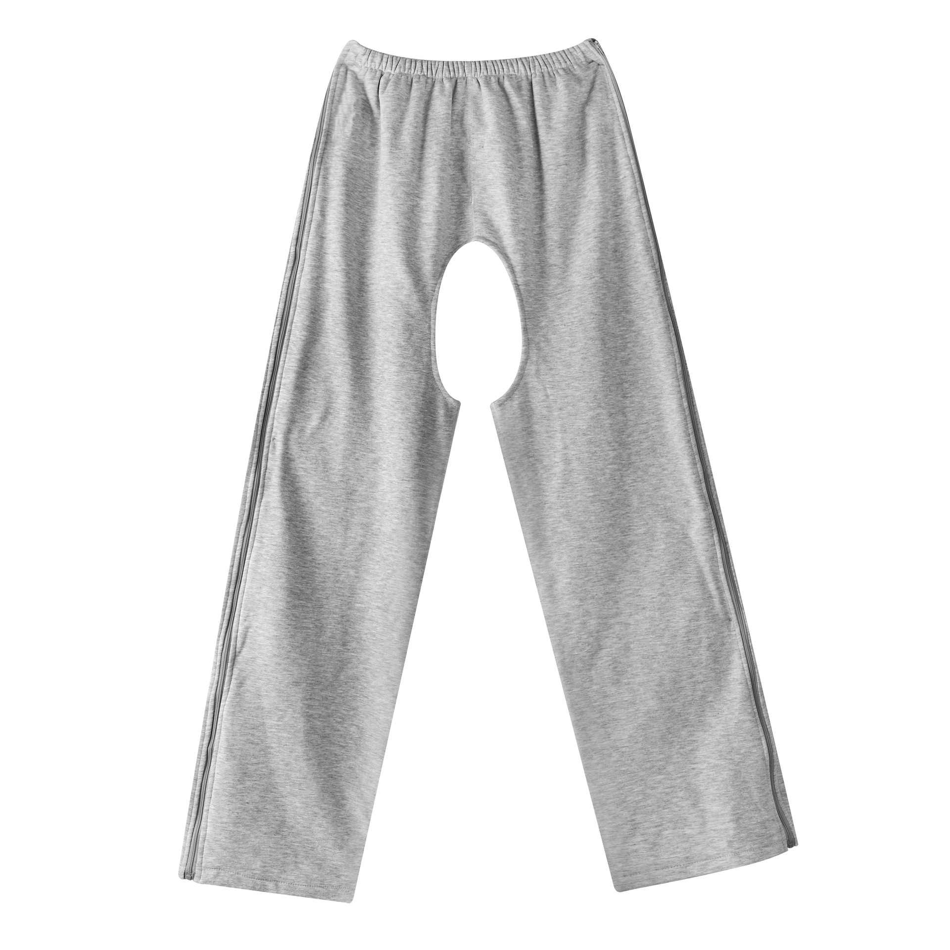 덮지 않은 면 단일 레이어 양면 지퍼 그레이