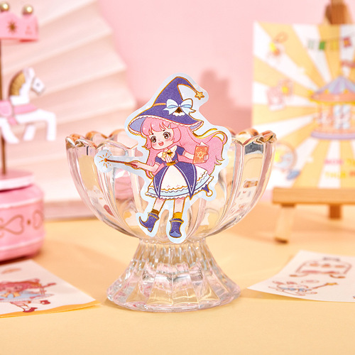 Japanese paper sticker tape series gift box set, cartoon character handbook, cute tape stickers, DIY decorative stickers