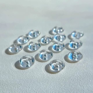 天然水晶散珠白水晶飞碟珠隔珠隔片手串项链配珠diy饰品配件